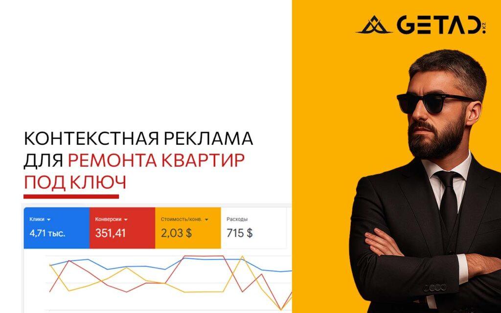 контекстная реклама для ремонта квартир под ключ