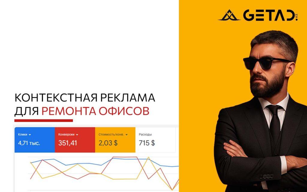 контекстная реклама для ремонта офисов
