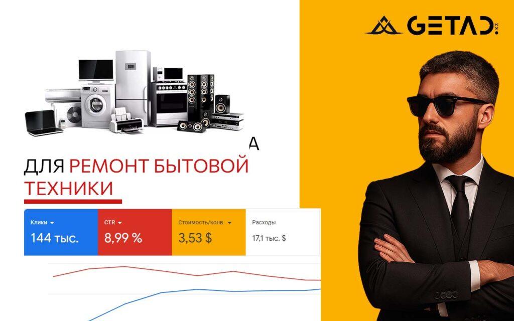 контекстная реклама для ремонт бытовой техники